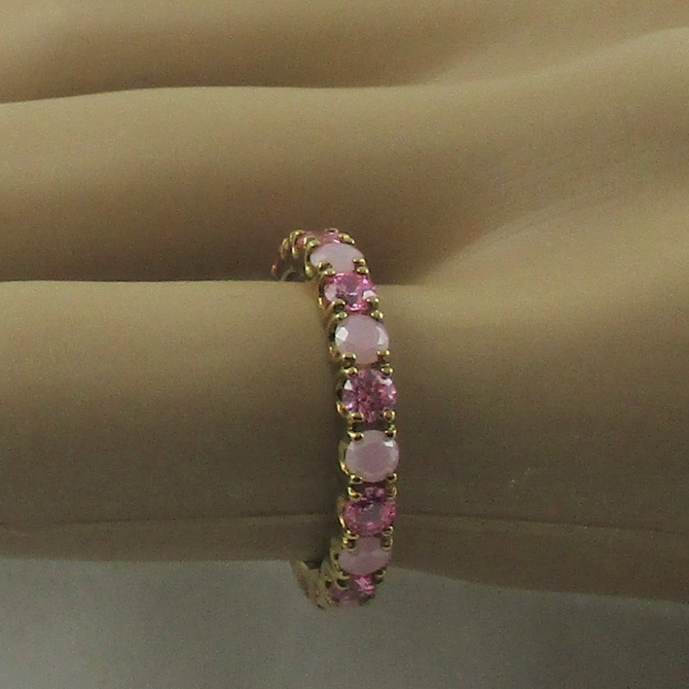 2.1ct Absolute Pink Opaque Band Ring - Picture 6 of 6